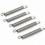 Wilkinson Metal Noiseless Tremolo Springs for Fender Squier Strat ST Stratocaster Electric Guitar, Nickel (Set of 5)