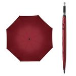 Emcrovi 37 Inch Golf Umbrella, Automatic Open Travel Umbrella with Windproof Water Resistant Double Canopy, Large Size Vented Umbrellas for 2-3 Men and UV Protection,Black Colors