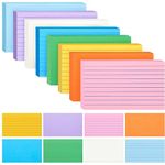 HEYPLACE 300PCS Color Index Cards, 3x5 Ruled Notecards Blank Note Flash Cards Business Cards for Studying Taking To Do List