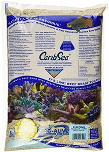 Caribsea Arag-Alive Fiji Aquarium Sand, 10-Pound, Pink