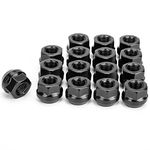 KSP M10x1.25 Open End Acorn Bulge Wheel Lug Nuts, 16PCS 17mm Hex 0.6"(16mm) Height Wheel Nut for ATVs Polaris Sportsman Can-Am Commander Maverick Outlander Renegade Honda TRX Kawasaki KAF KVF