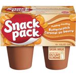 Snack Pack Butterscotch Pudding - 4x99g (Pack of 12)