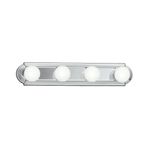 Kichler Lighting 5017CH Classic 4-Light Vanity Fixture, Chrome Finish by Kichler