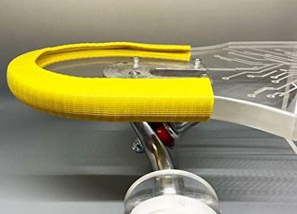 GHOST BOARDS Skateboard Deck Guards - Durable Skateboards Guard with Shock Absorption for Tricks - Skateboard Protector Keeps Deck Safe from Chips - Ride with A Skateboard's Tail Pad, 2 Pack (Yellow)