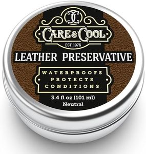 Since 1976, Leather Conditioner, Protector and Renovator (3.4 oz). The Best Waterproofing Leather Restorer for Boots, Shoes, Purses, Jackets, and Furniture to Preserve Your Leather Products Durably.