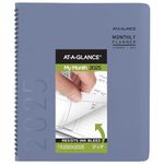 AT-A-GLANCE 2025 Planner, Monthly, 9” x 11”, Large, Contemporary, Slate Blue (70250X2025)