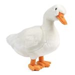 Living Nature Large Duck, Realistic Soft Cuddly Duck Toy, Naturli Eco-Friendly Plush, 35cm