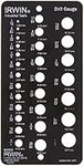 IRWIN Drill Bit Gauge, 1/16-to-1/2-Inch, 29-Hole (12092)