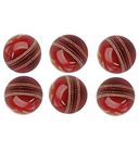 AnNafi® Cricket Rubber Soft Balls for Practice A Grade Handstitched RED| Senior Official (6)