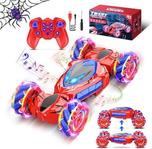 Dreamlandia Coche Teledirigido Spider, Juguetes Niños 3 4 5 6 7 8 9 10 años Drift Coches Teledirigidos para Niños Regalo Niño Niña 3-12 años Juegos Niños 4-10 años Regalos Cumpleaños Niños Colegio