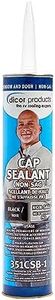 Dicor 351CSB-1 HAPS-Free Cap Sealant - Black, Ideal for RV Window and Door Maintenance