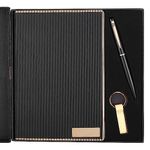 FABULASTIC 3 in 1 Corporate Gift Set with Multi-Functional Diary, Metal Pen & 32 GB Pen Drive | Birthday Gift Hamper for Boyfriend/Husband/Brother | Pen Gift Set for Men