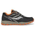 Saucony Kids Boys Cohesion Tr14 LTT Trail Running Shoe, Black/Orange, 1 M US