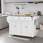 Squireewo Kitchen Cart with Wood To