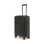 MOKOBARA The Aviator Luggage | Ultra Light Weight Polyproplene Cabin Size | 8 Wheel Trolly Luggage Hardsided Suitcase with Built in TSA Lock Travel Suitcase for Men & Women (Cabin, Crypto)