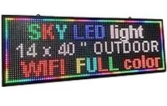 Scrolling LED sign 40x14" display F