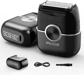 Electric Foil Shavers for Men: Upgraded Mini Electric Razor with 4 Floating Blades & Big LED Display - Foil Shaver for Men with 2 Gears Adjustable - Face Shaver with IPX7 Waterproof Wet/Dry,USB Type C