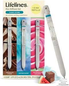 Lifelines Pen Diffuser Set, 3 Pack Candy Store, 1mm Black Ballpoint Pen