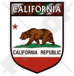 CALIFORNIA Californian State Bear Shield USA America 4" (100mm) Vinyl Bumper Sticker, Decal