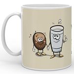 Indigifts Friendship Day Gift Best Friends Forever Printed Grey Coffee Mug 330 ml - Gift for Bestie Roomate Hostel Friends BFF, Friend Birthday Gift, Gift for Girl, Friends Cup