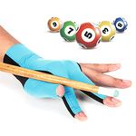 MioCloth Anti Slip Billiard Glove Left Hand Snooker Carom Billiard Pool Cue Sport Professional Lycra 3 Finger Glove Handwear Gift for Men Women Player