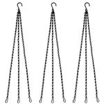 Anvin Hanging Chains for Plants Flower Pot Basket Chains 3 Point Replacement Chain Hangers for Lanterns, Bird Feeders, Planters and Other Ornaments (24 inch Long Each Hanging Chains, Pack of 3)