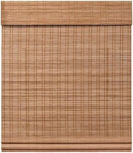 LazBlinds Cordless Bamboo Roman Shades, Light Filtering Window Treatment, Roll Up Bamboo Blinds for Windows, 23'' W x 60'' H