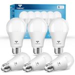 TORKASE LED Light Bulb, A19 60W/80W/100W Equivalent, Energy Efficient 13W, 20 Years, 1500 Lumens, 3500K Soft White, Non-Dimmable, Frosted Cover LED Bulbs for Bedroom Living Room Office - 6 Pack