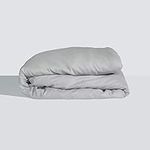 Silvon Anti-Acne Premium Duvet Cover Full for Acne Prone Skin-Silver Infused Smart Fabric -No Odor and Acne-Causing Bacteria - Breathable & Ultra Soft Supima Cotton Duvet Cover (Full, Grey)