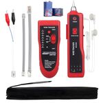 COOLCOLD Wire Tracker Tester, Ethernet Network Cable Tester Kit RJ11 RJ45 CAT5/5e CAT6 LAN Wire Portable Line Finder for Miss Wiring Disorder Cable Open and Short Circuit Testing