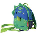Skip Hop Zoo Little Kid and Toddler Safety Harness Backpack, Dakota Dinosaur