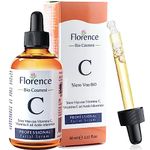 Big 2.11oz. Organic Vitamin C Serum for Face with Hyaluronic Acid & Niacinamide. Anti-Dark Spots, Wrinkle, Aging Brightening Facial and Eye Contour Vitamin C Serum. Brightening Women and Men Skin Care