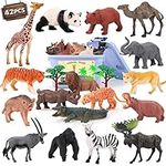 PELOSTA 42 PCS Safari Animal Figure