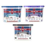 Tri-Activ Moisture Absorber |Absorbs upto 600ml Each|Pack of 3| Dehumidifier for Room Moisture |Air Freshener & Absorber for Wardrobe, Toilet& Car |Prevents Mould,Fungus,Odour|Lavender+Charcoal+Ocean