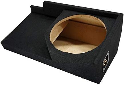 American Sound Connection Compatible with Chevy C/K Silverado or GMC Sierra Full Size Extended Cab Truck 1988-1998 Single 12" Subwoofer Sub Box Speaker Enclosure