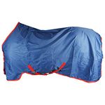 Horseware Mio Summer Lightweight Horse Turnout Rug 0g Dark Blue/Red 54_4'6", Dark Bluee/Dark Bluee Red