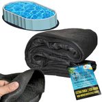U.S. Pool Supply Armour Shield 18-Foot x 34-Foot Oval Heavy Duty Pool Liner Pad for Above Ground Swimming Pools - Protects Pool Liner, Prevents Punctures, Weed Barrier, Eco-Friendly Extends Liner Life
