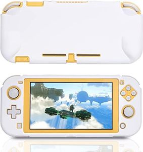 ECHZOVE Switch lite Case, Anti-Scratch and Shock-Absorption Durable Switch lite Hard Case, Ergonomic Switch lite Protective Case - White