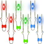 Haconba 6 Packs Retro Light Up Gyro Wheels Flashing Gyro Wheel Rail Twirler Magnetic Yoyo Fun Gift for Boys and Girls, 3 Colors