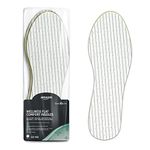 Amazon Basic Care - Wellness Flat Comfort Insoles - 3 pairs (UK Shoe Size 5-11), 6 Count, Pack of 1, White