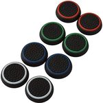 4 Pairs 8 Pcs Silicone Cap Joystick Thumb Grip Protect Cover for Ps3 Ps4 Xbox 360 Xbox One Wii U Game Controllers