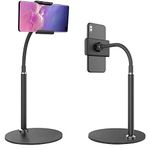 ZEPTRON Gooseneck Mobile Stand Holder - Portable & Adjustable Desk Cell Phone Stand for iPhone 15 14 Pro Max Plus, 13 12 Pro Max Mini, 11 Pro, Xs, XR, X, 8, 6s, SE, Samsung S23, 4"-7" Mobile Phones
