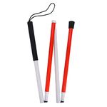 Baitaihem Folding Walking Reflective Aluminum Cane (Style-C)