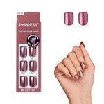 Kiss Nails imPRESS Color Press-On Manicure - Peanut Pink, Short