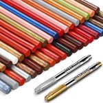 58 Pcs Sealing Wax Multicolored Wax Seal Sticks Stamp Wax for Glue Gun Sealing Wax Sticks for Stamp Seals and 2 Wax Seal Pen Kit for Wax Letter Cards Envelopes Wedding Invitation Craft Adhesive Waxing