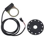 Pedal Assist Sensor Kit 12 Magnets E-Bike PAS System Assistant Sensor Cycling Speed 1:1 Power Sensor Replacement for Electric Bicycle Scooter Mountain Bike