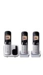 MASCOM Digital Wireless Intercom with 3 Extension Speaker & Caller ID (Silver) / Expandable Cordless Phone
