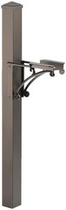 Whitehall 15992 Aluminum Superior Post and Brackets with Post Cap in Bronze