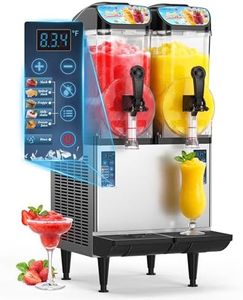 GSEICE Commercial Slushy Machine 8Gal/30L, Margarita Slushie Smoothie Frozen Drink Maker,5-in-1,Wine Daiquiri Frapper Dispenser for Restaurants, Bars,Cafe and Home Party