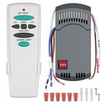 Universal Ceiling Fan Remote Control Kit with Up Down Light Replacement for Hampton Bay Harbor Breeze Hunter 3-Speed Dimmer UC7078T UC7067RC CHQ7078T L3H2010FANHD Fan-HD6 FAN-28R